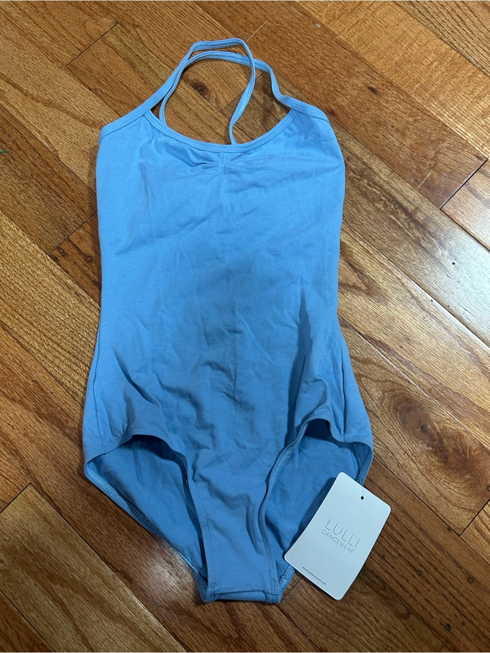 Lulli Girls' Light Blue Dance One-Piece Leotard small